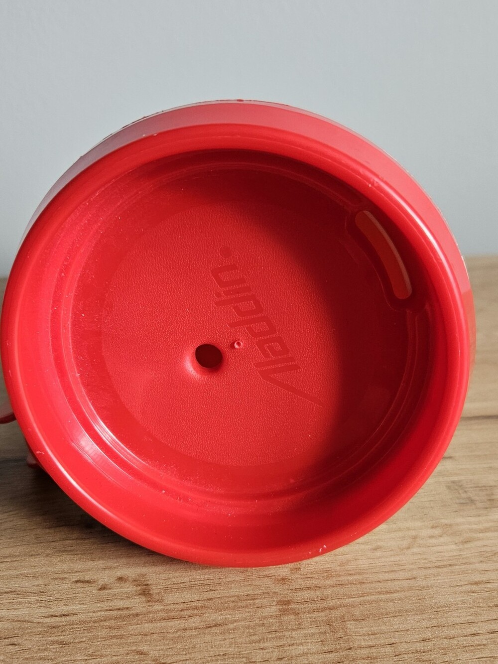 VTG Tim Hortons Super Tim Plastic Travel Mug Aladdin | Made In USA | Red White - Picture 10 of 16